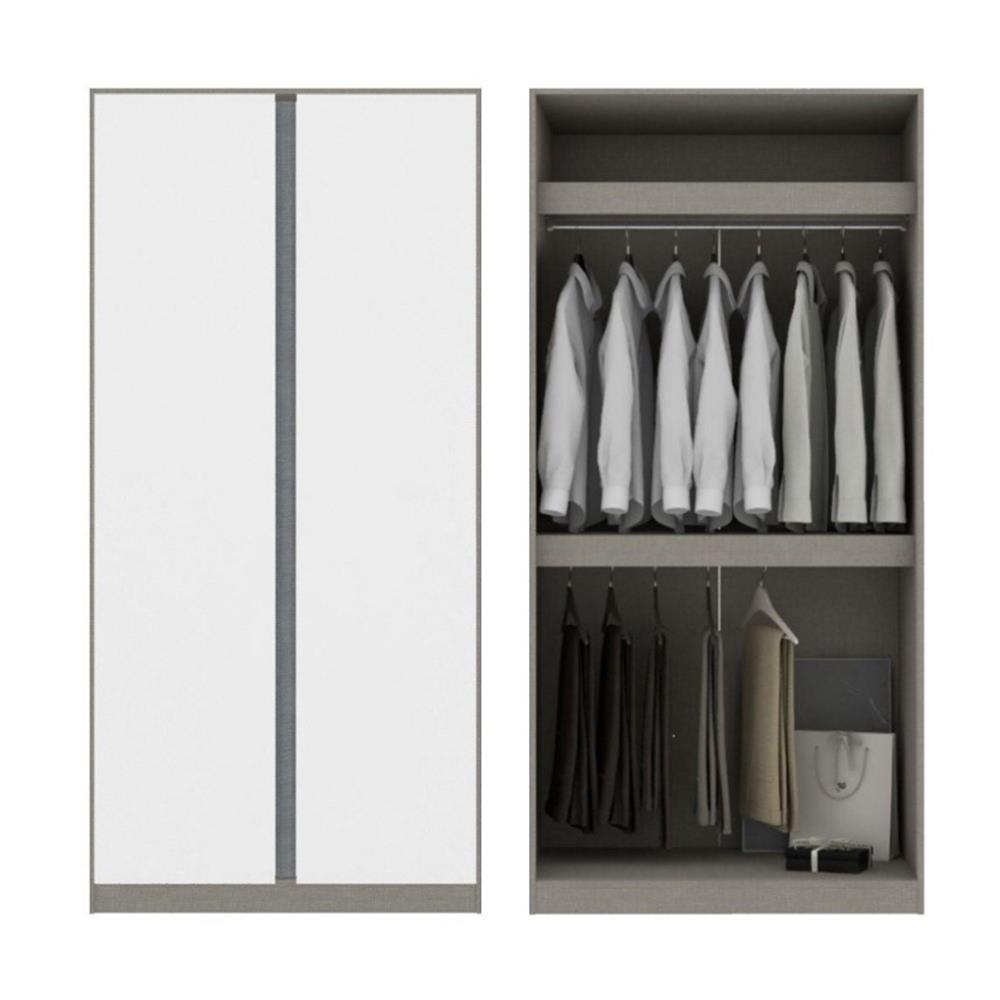 ตู้เสื้อผ้า 2 บานเปิด KONCEPT BLOX 59058431 150 ซม. สีขาว