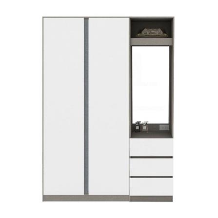 ตู้เสื้อผ้า 2 บานเปิด KONCEPT BLOX 59058431 150 ซม. สีขาว_0