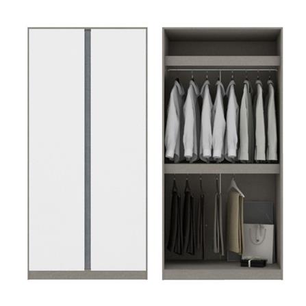 ตู้เสื้อผ้า 2 บานเปิด KONCEPT BLOX 59058431 150 ซม. สีขาว_3