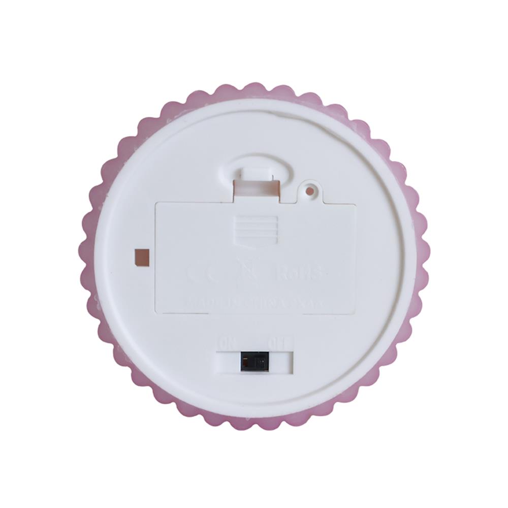 เทียนตกแต่ง LED CLAIRE WAVY 3.5 ซม. สีชมพู