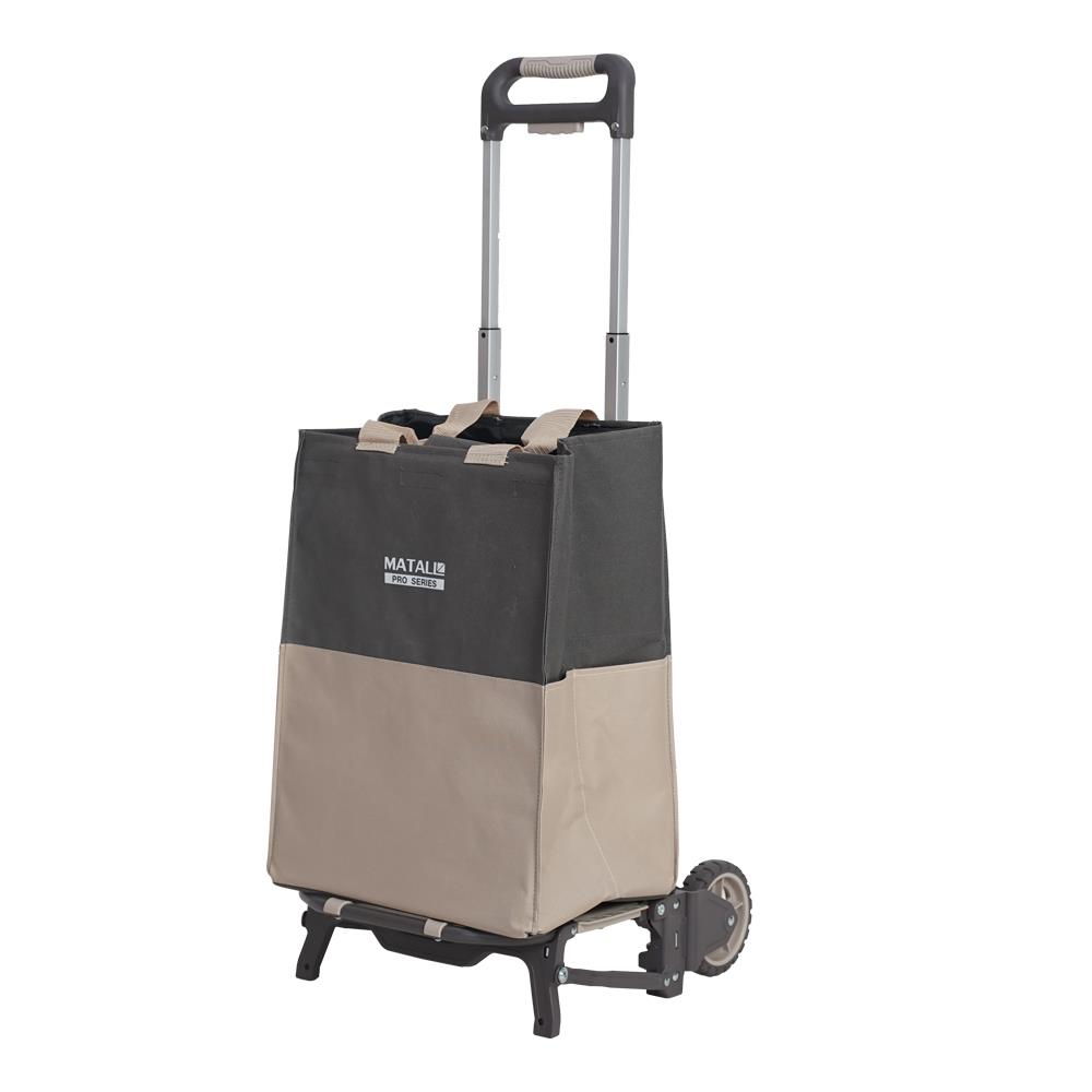 รถเข็น 2 ล้อพับได้ พร้อมกระเป๋า MATALL PRO FW-90SE 60 กก. สีเบจ