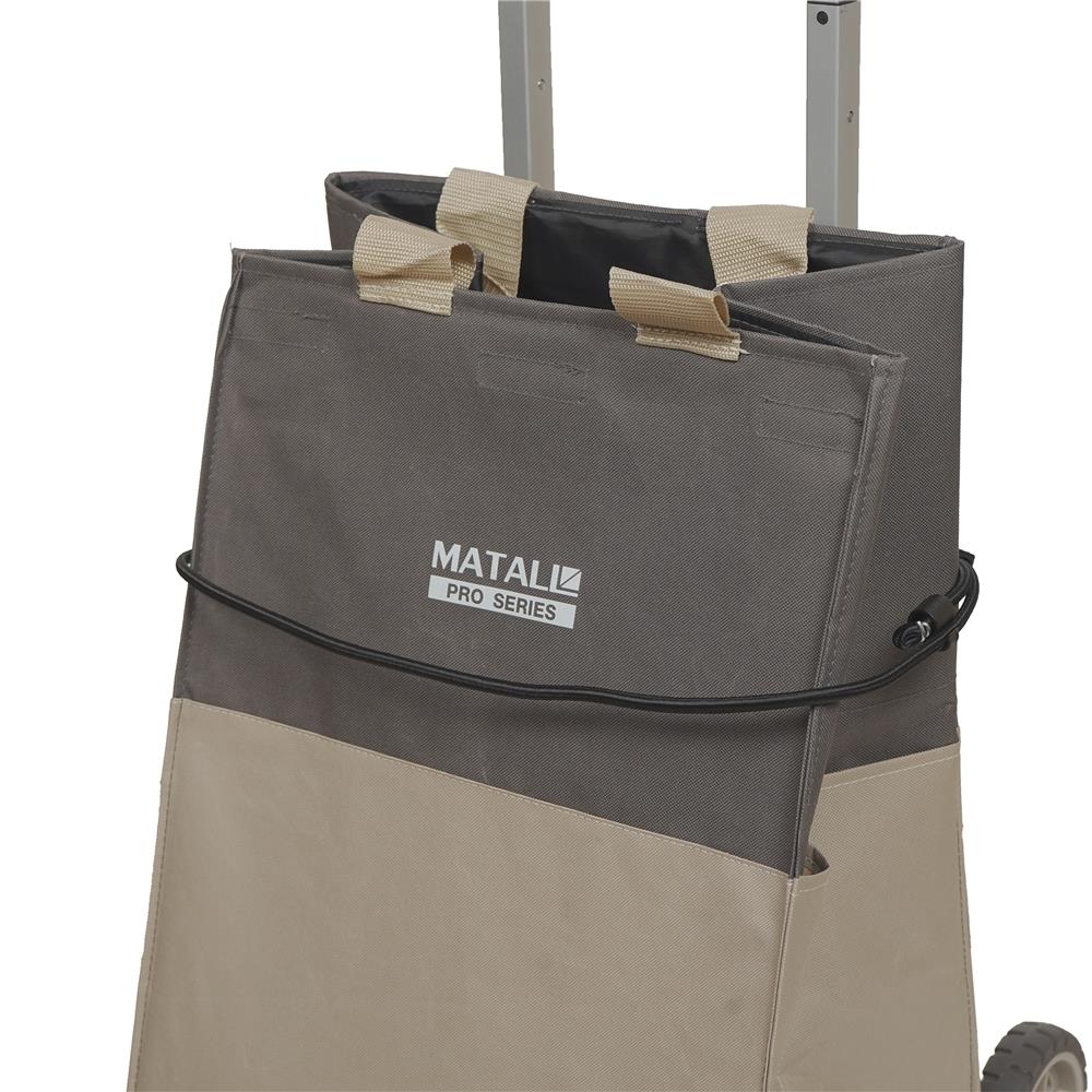 รถเข็น 2 ล้อพับได้ พร้อมกระเป๋า MATALL PRO FW-90SE 60 กก. สีเบจ
