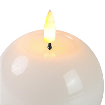 เทียนตกแต่ง LED ทรงกลม CLAIRE 7 ซม. สีขาว_2