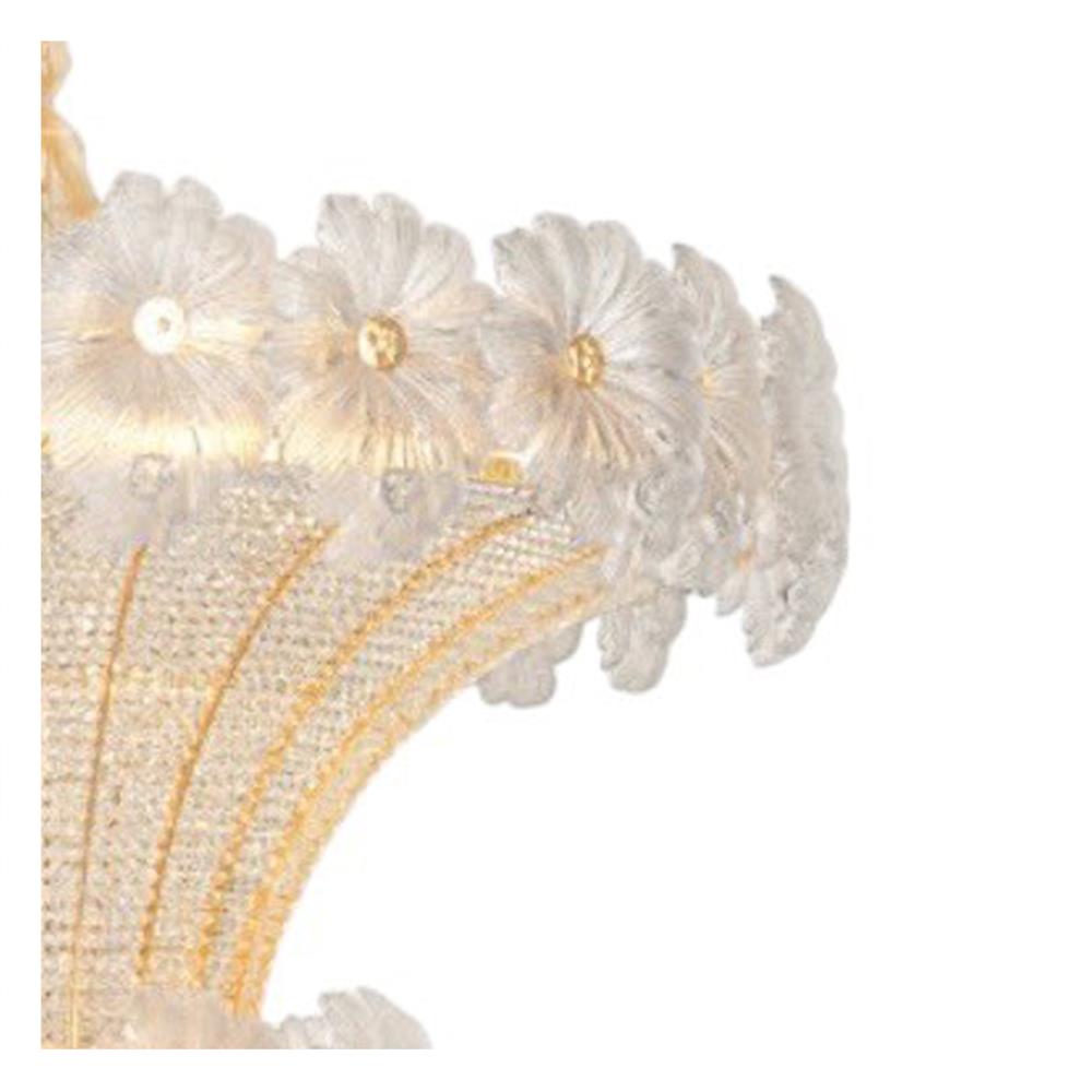 ไฟช่อ L&E CS 01-03174 สีทอง/ใส 24 หัว