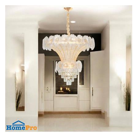 ไฟช่อ L&E CS 01-03174 สีทอง/ใส 24 หัว_2