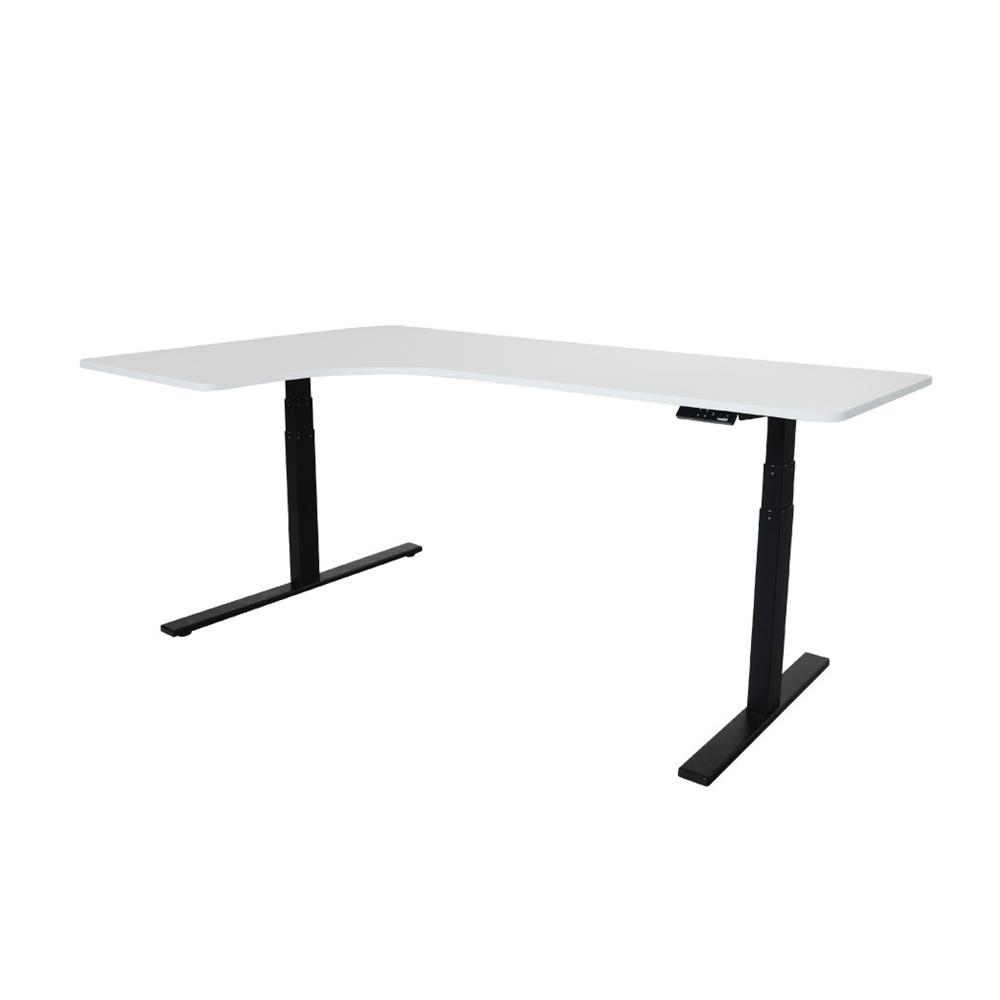 โต๊ะปรับระดับไฟฟ้า BEWELL TBS02 TOP09 180 ซม. สีขาว/ดำ