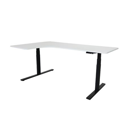 โต๊ะปรับระดับไฟฟ้า BEWELL TBS02 TOP09 180 ซม. สีขาว/ดำ_0