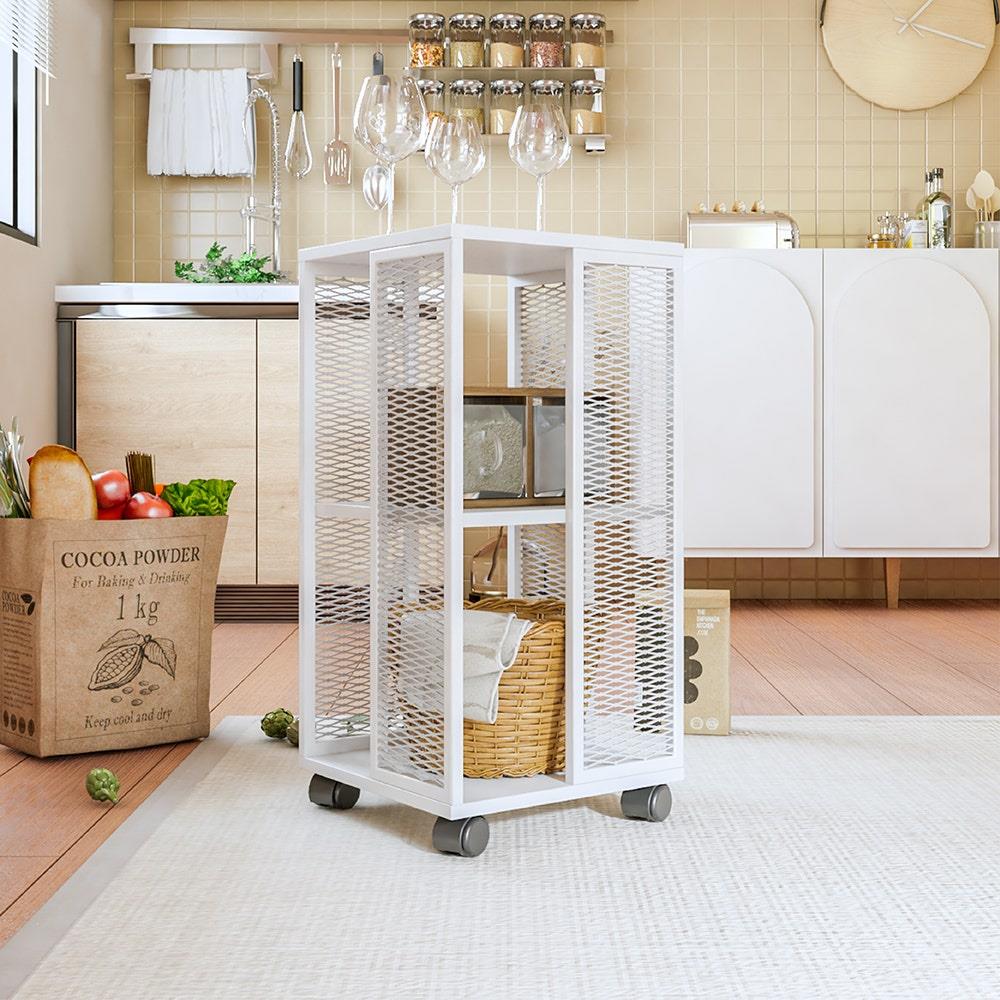 ชั้นวางของโล่ง 2 ชั้น KONCEPT OMESON 19230666 35 ซม. สีขาว