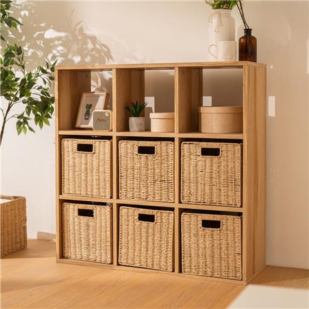 ชั้นวางของโล่ง 9 ช่อง KONCEPT KORA 19231437 97 ซม. สีลินเบิร์กโอ๊ค_4