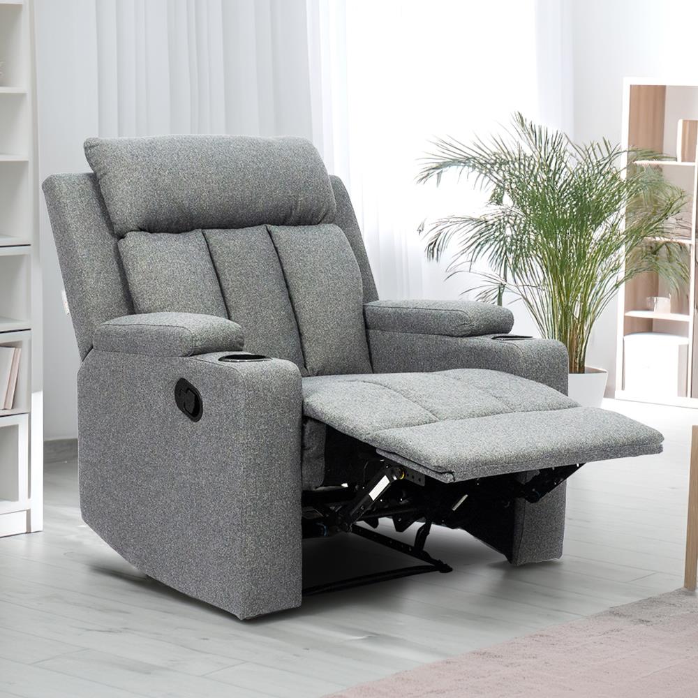 RECLINER U-RODECOR JACOB สีเทาเข้ม