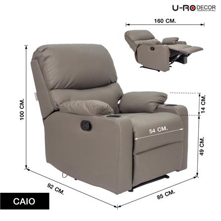 RECLINER U-RODECOR CAIO สีเทาเข้ม_14