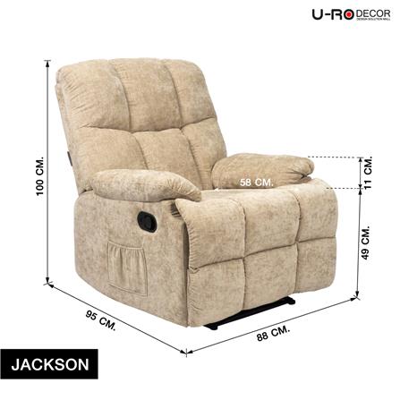 RECLINER U-RODECOR JACKSON สีน้ำตาลอ่อน_12