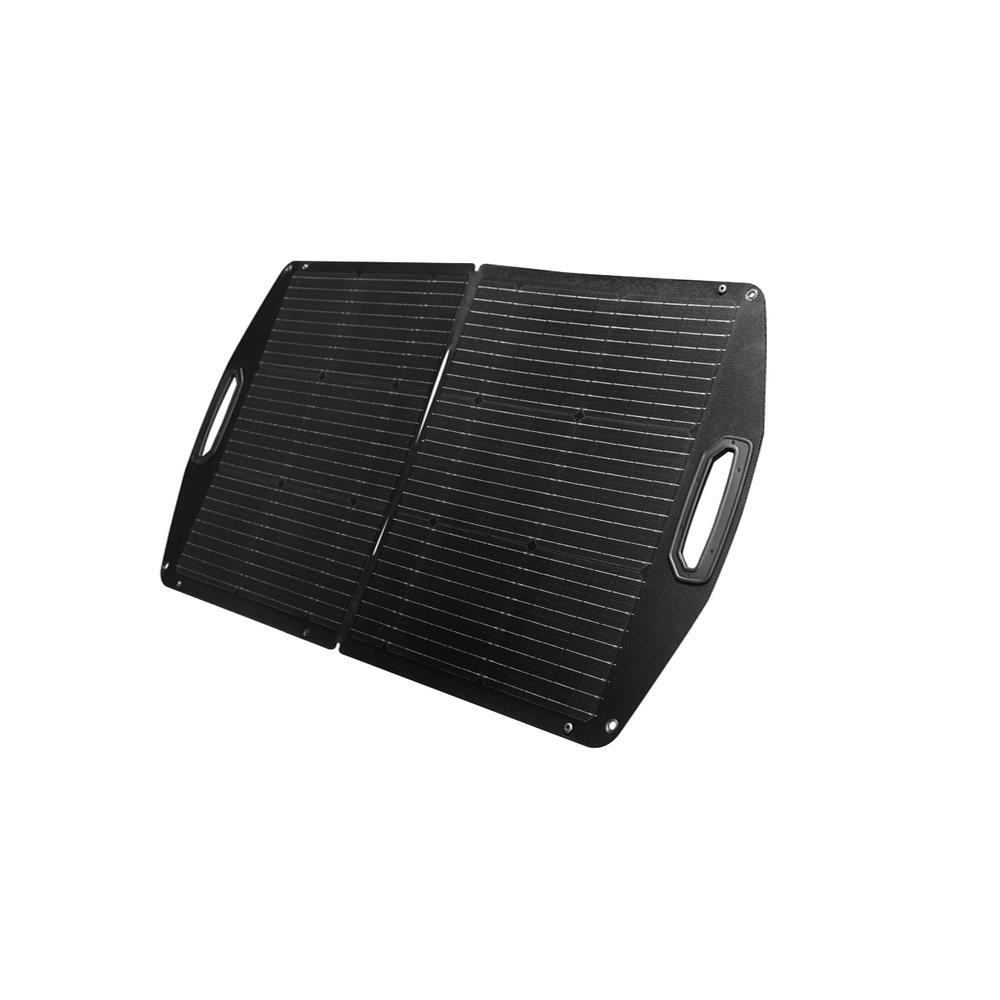 แผงโซลาร์เซลล์แบบพกพา KAMPF KP-100 100 วัตต์ สีดำ