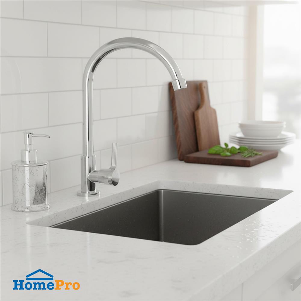 ก๊อกซิงค์เดี่ยวเคาน์เตอร์ DONMARK GL-1463 สีโครม