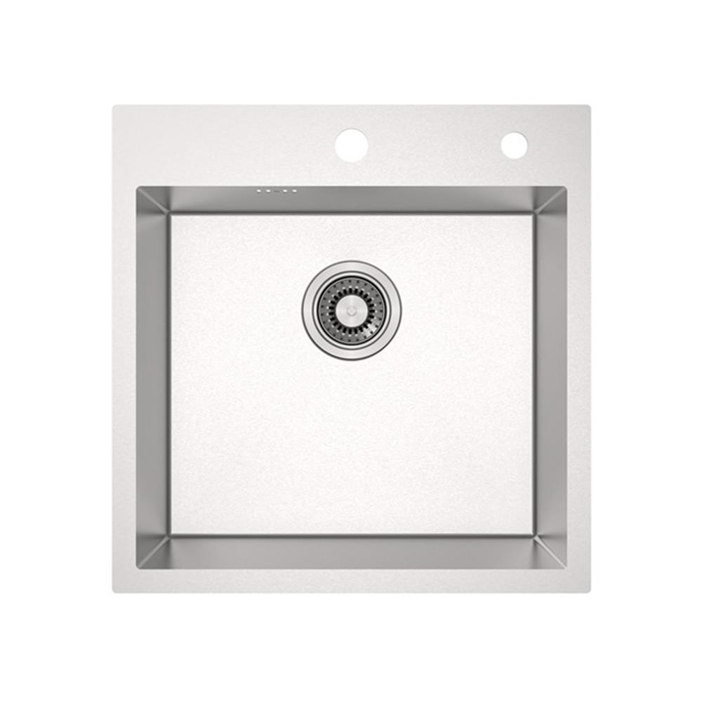 ซิงค์ฝัง 1 หลุม MEX SQ50-MF สีเงิน