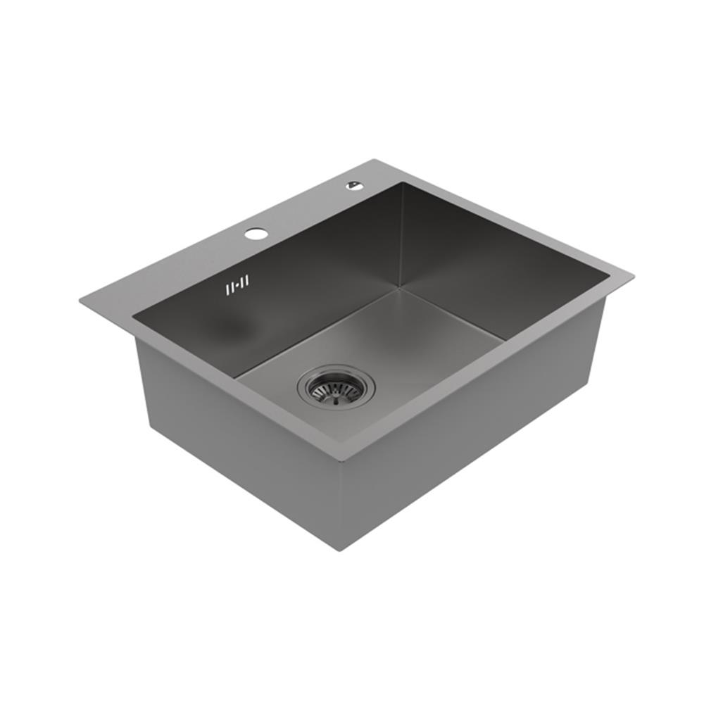 ซิงค์ฝัง 1 หลุม MEX SQ60GM-MF สีเทาดำ
