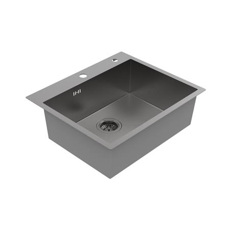 ซิงค์ฝัง 1 หลุม MEX SQ60GM-MF สีเทาดำ_2
