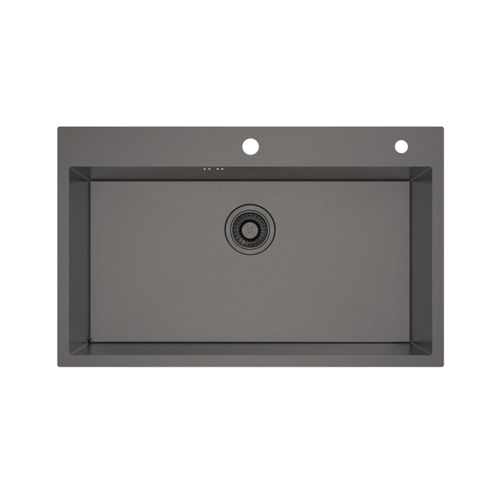 ซิงค์ฝัง 1 หลุม MEX SQ82GM-MF สีเทาดำ