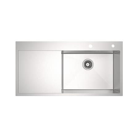 ซิงค์ฝัง 1 หลุม 1 ที่พัก MEX SQ1001R-MF สีเงิน_1