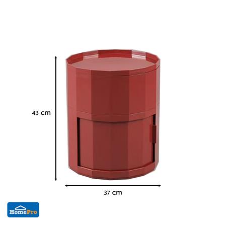 ตู้ 1 บานเลื่อน SNAZZ CAPSULE 37 ซม. สีแดง_1