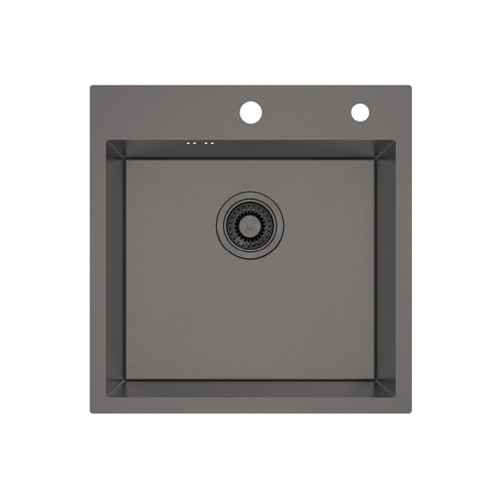 ซิงค์ฝัง 1 หลุม MEX SQ50GM-MF สีเทาดำ