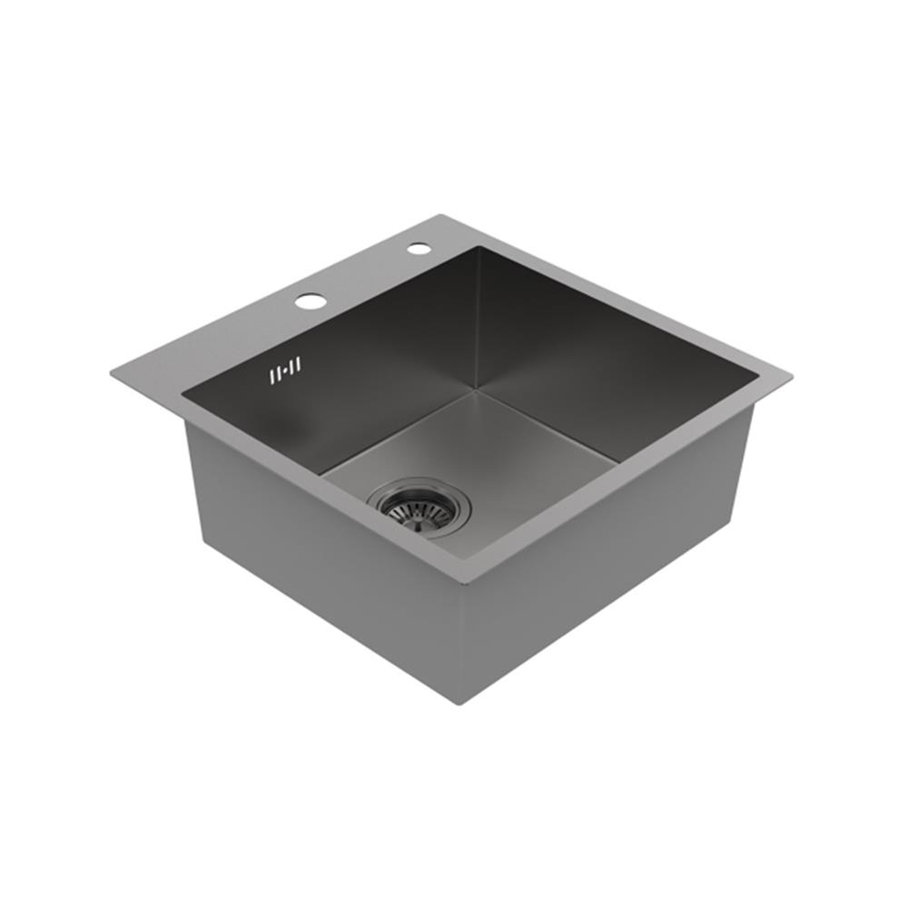 ซิงค์ฝัง 1 หลุม MEX SQ50GM-MF สีเทาดำ