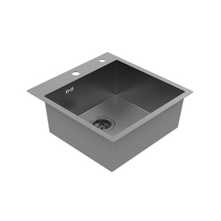 ซิงค์ฝัง 1 หลุม MEX SQ50GM-MF สีเทาดำ_2