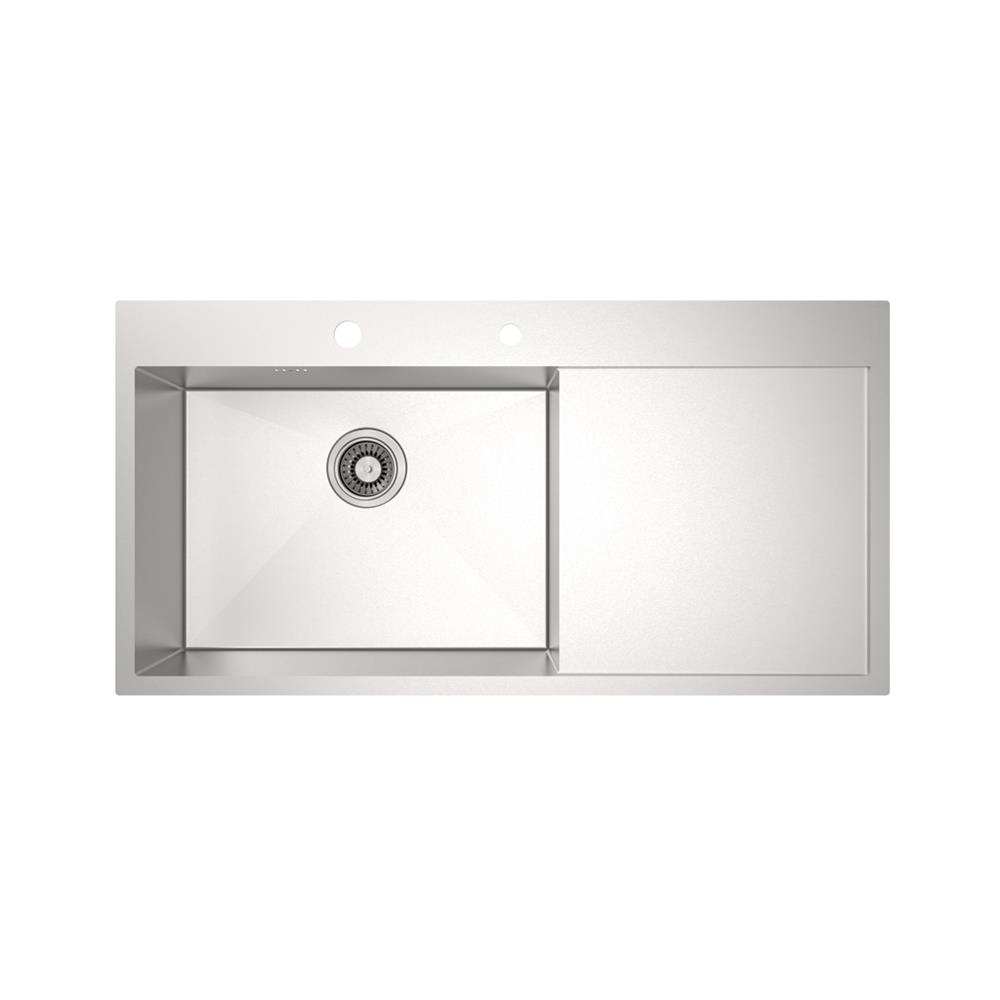 ซิงค์ฝัง 1 หลุม 1 ที่พัก MEX SQ1001L-MF สีเงิน