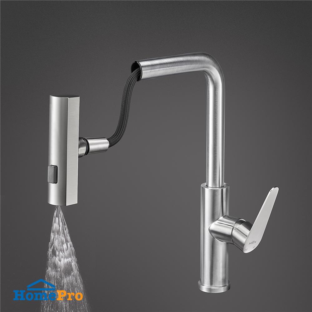 ซิงค์ฝัง 1 หลุม 1 ที่พัก MEX SQ1001L-MF สีเงิน