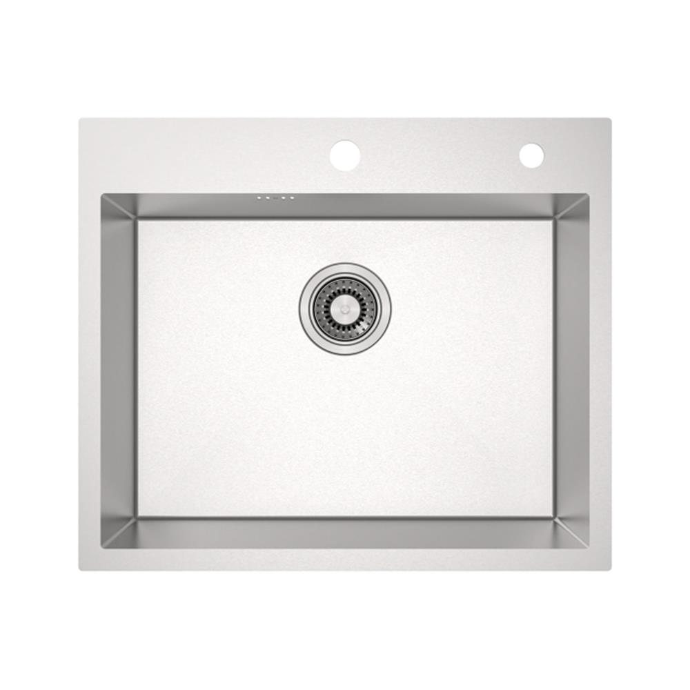 ซิงค์ฝัง 1 หลุม MEX SQ60-MF สีเงิน