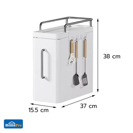 ชั้นลิ้นชักเก็บเครื่องปรุง 2 ชั้น KECH LULU สีขาว_2