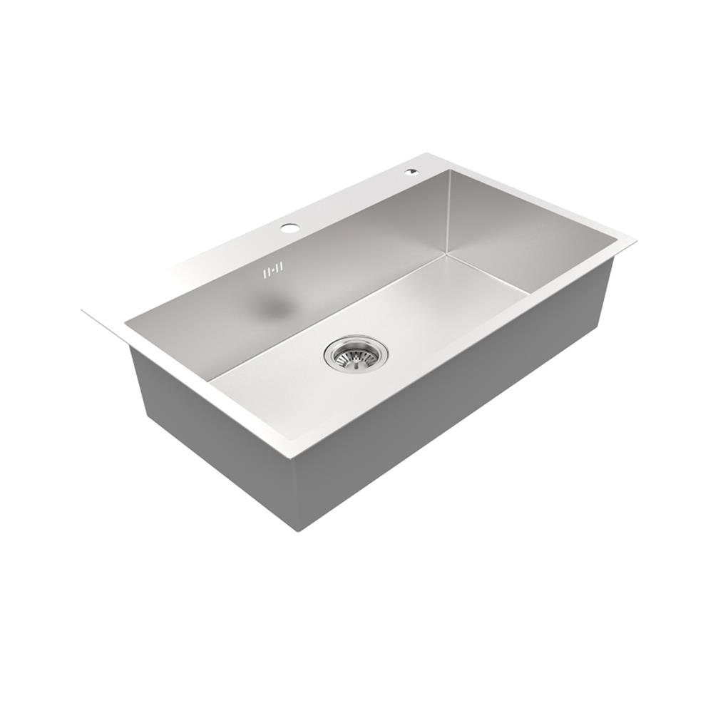 ซิงค์ฝัง 1 หลุม MEX SQ82-MF สีเงิน