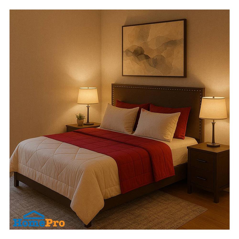 ผ้านวม SANTA BEDDING 100x90 นิ้ว สี PINK/RED