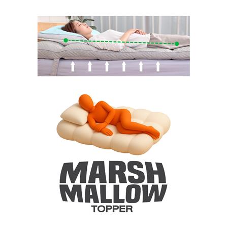 แผ่นรองนอน 3.5 ฟุต ERGOTREND MARSH MALLOW_9