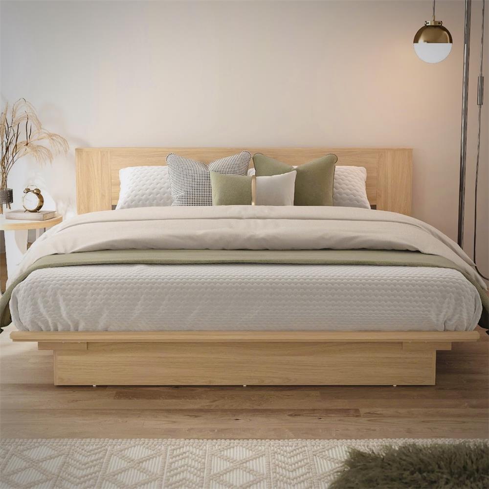 เตียง 6 ฟุต TOMATO HOME B-DK-02 สีอิชิโอ๊ค