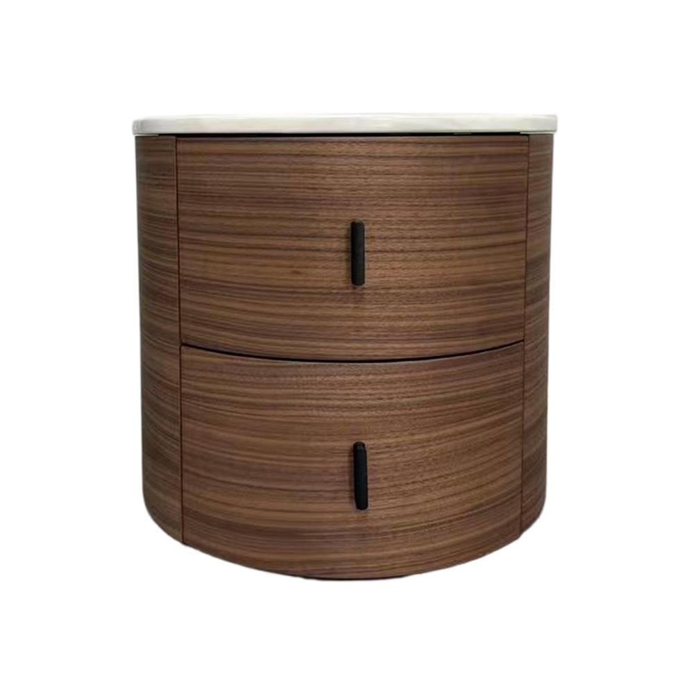 ตู้ข้างเตียง BENETTA BONA 45 ซม. สีวอลนัท/หินอ่อนขาว