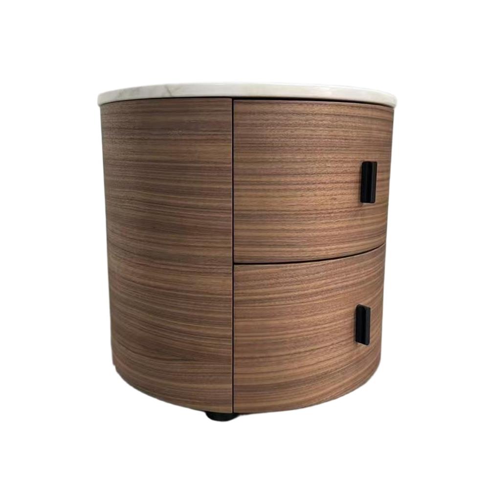 ตู้ข้างเตียง BENETTA BONA 45 ซม. สีวอลนัท/หินอ่อนขาว