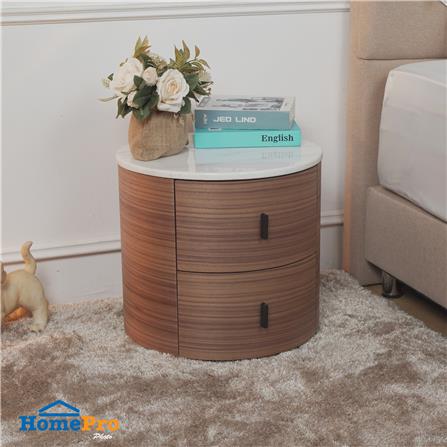 ตู้ข้างเตียง BENETTA BONA 45 ซม. สีวอลนัท/หินอ่อนขาว_4