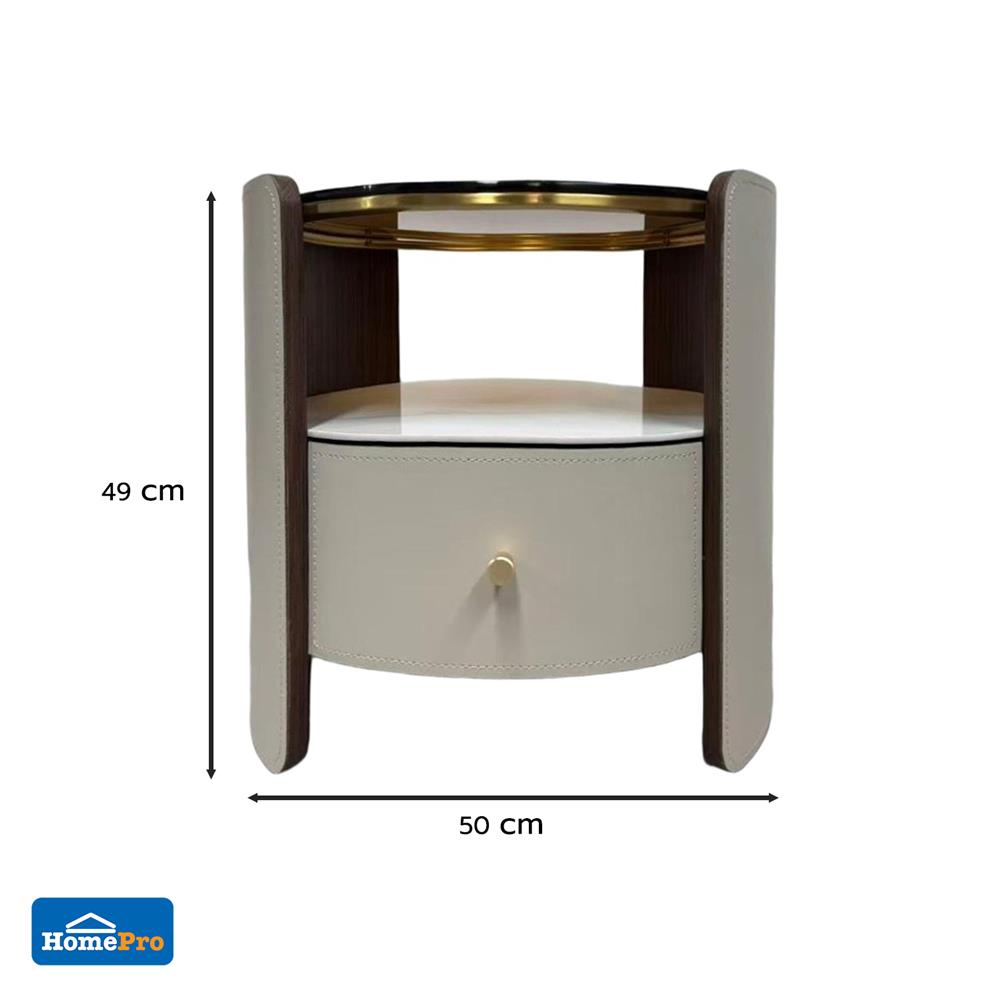 ตู้ข้างเตียง BENETTA GRAZIA 50 ซม. สีครีม