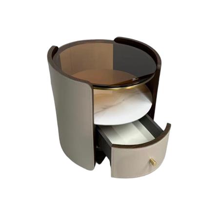 ตู้ข้างเตียง BENETTA GRAZIA 50 ซม. สีครีม_2