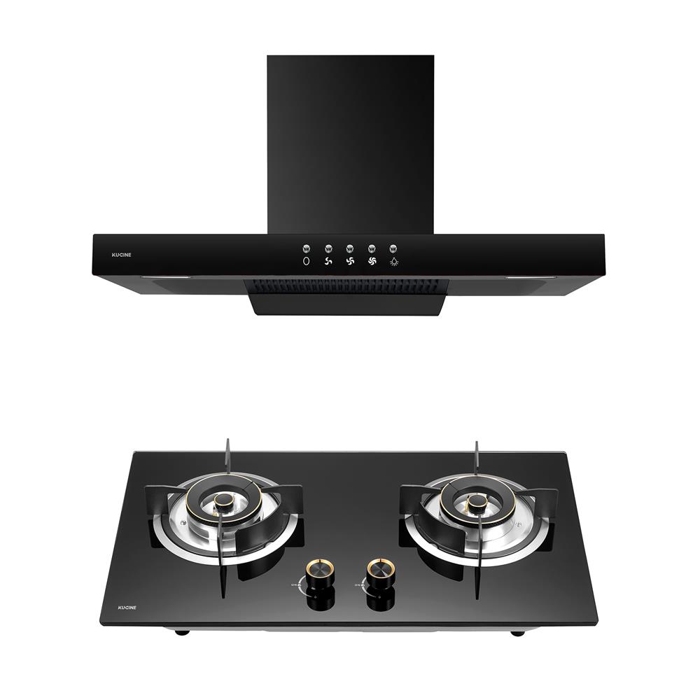 เตาฝัง+เครื่องดูดควัน KUCINE BLAZE-2G+BREEZE90