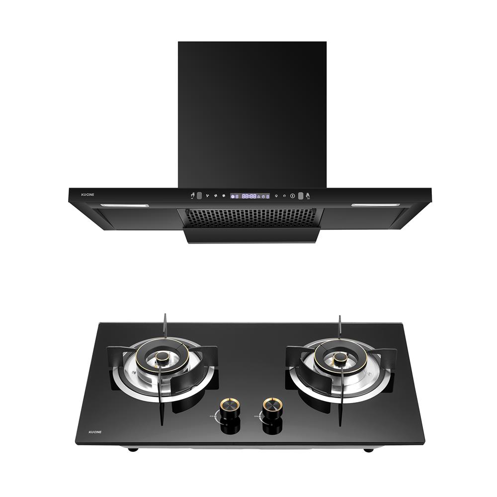 เตาฝัง+เครื่องดูดควัน KUCINE BLAZE-2G+AERO90