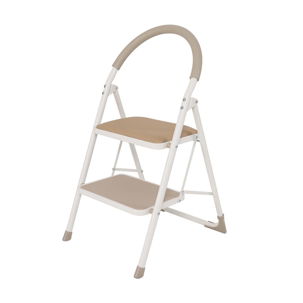 บันได STEP 2 ขั้น มีเบาะ MATALL WK2203G-2C สีเบจ_1