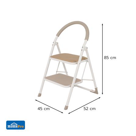บันได STEP 2 ขั้น มีเบาะ MATALL WK2203G-2C สีเบจ_5