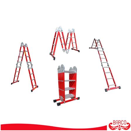 บันไดอเนกประสงค์ปรับแบบ BARCO M3 16 ขั้น สีแดง_2