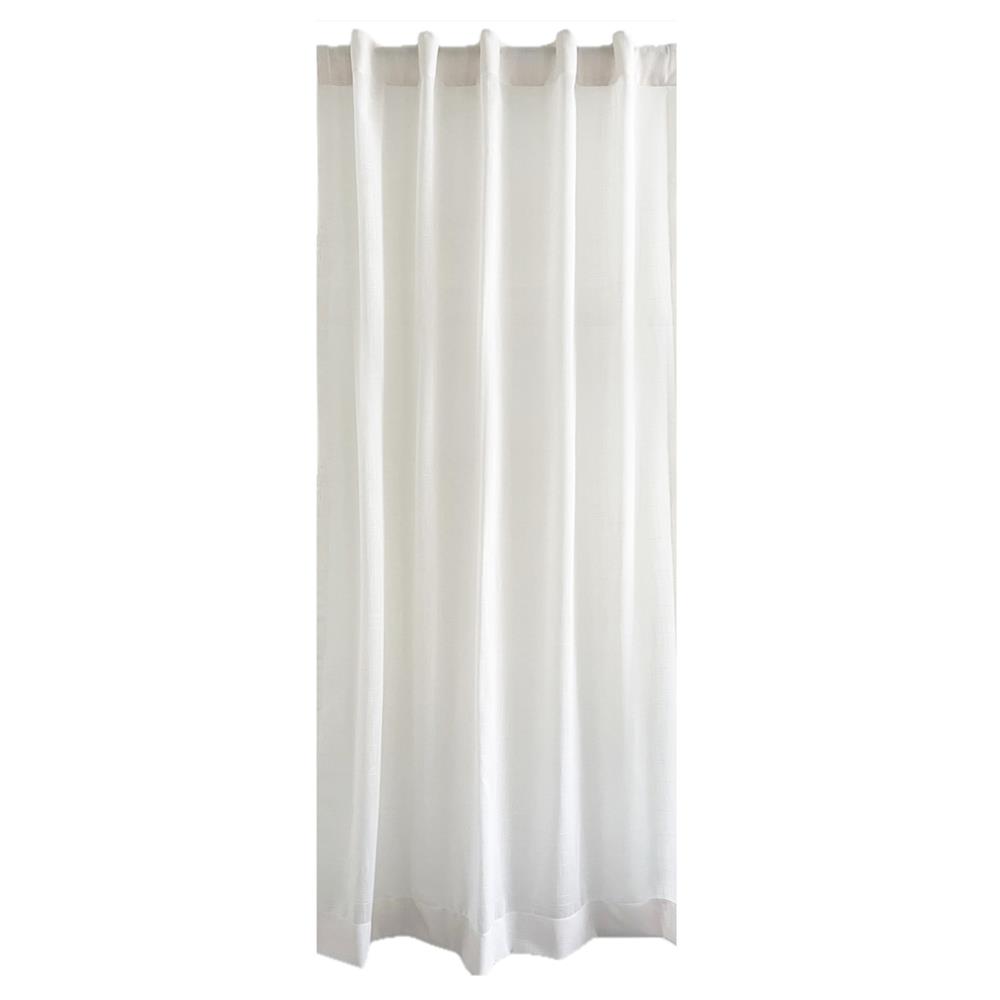 ผ้าม่านโปร่งซ่อนหู HOME LIVING STYLE NENNO 140x220 ซม. สีขาว