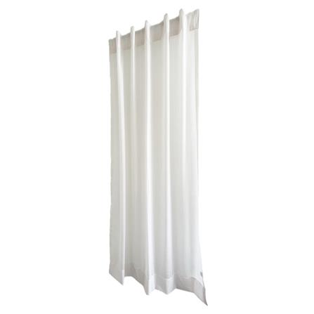 ผ้าม่านโปร่งซ่อนหู HOME LIVING STYLE NENNO 140x220 ซม. สีขาว_1