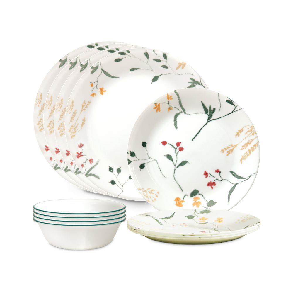ชุดจานชาม CORELLE WILDFLOWER SCATTER (ชุด 12 ชิ้น)