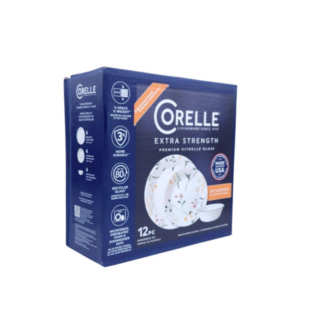 ชุดจานชาม CORELLE WILDFLOWER SCATTER (ชุด 12 ชิ้น)