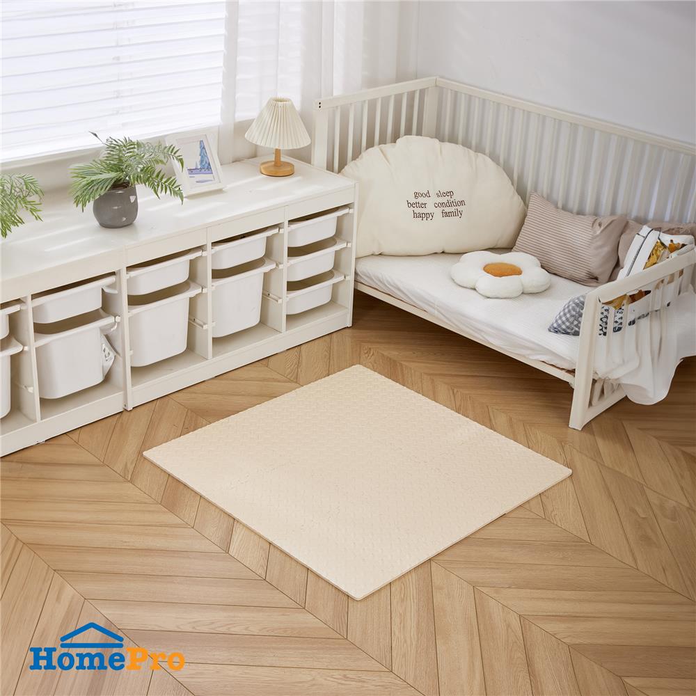 แผ่นรองนั่ง JIGSAW HOME LIVING STYLE BASE 32x32 ซม. สีเบจ (แพ็ก 9 ชิ้น)